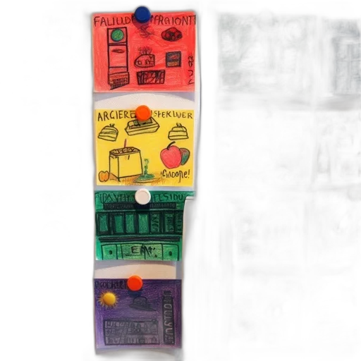 concept art, city street, fog, colorful transparent PNG cut-out