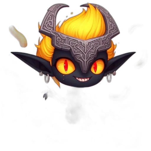 mask, staff, dragon, hat transparent PNG cut-out