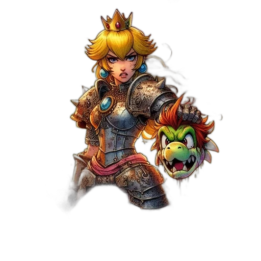 dragon, weapon, crown, staff transparent PNG cut-out