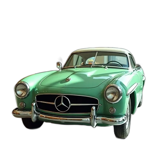 car, photorealistic, 3d render, oil painting transparent PNG cut-out