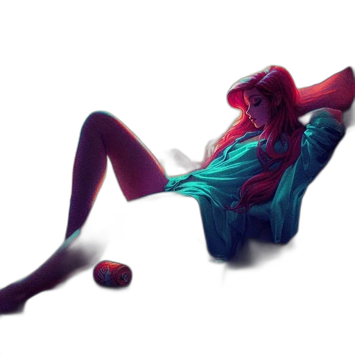 dress, jacket, creature, concept art transparent PNG cut-out