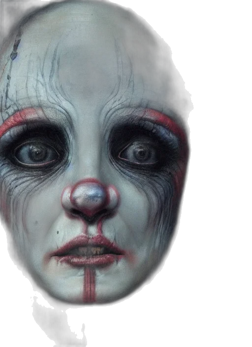face, mask, concept art, photorealistic transparent PNG cut-out