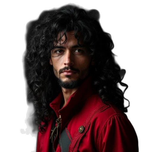 hair, dragon, jacket, face transparent PNG cut-out
