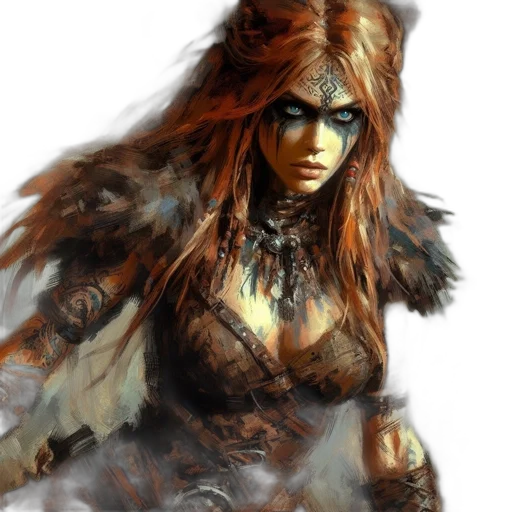fantasy art, concept art, comic book art, photorealistic transparent PNG cut-out