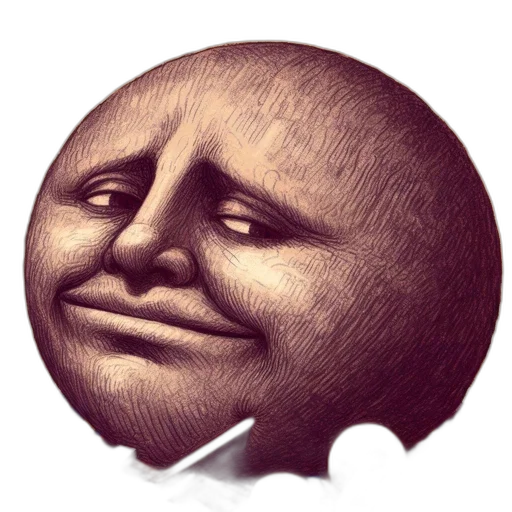 face, mask, staff, creature transparent PNG cut-out