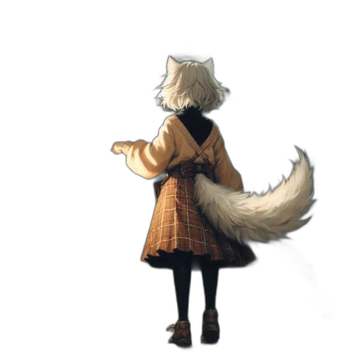 dress, staff, animal, jacket transparent PNG cut-out