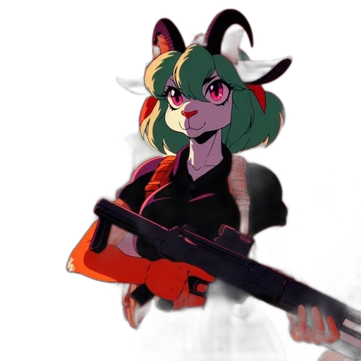 weapon, staff, animal, creature transparent PNG cut-out