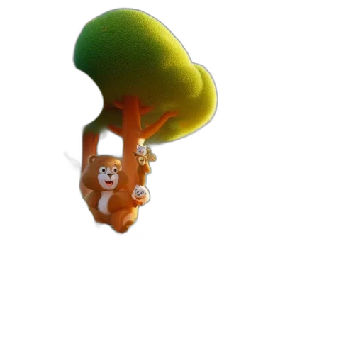 tree, creature, umbrella, hat transparent PNG cut-out