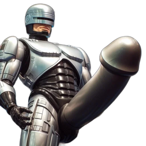 robot, weapon, sword, 3d render transparent PNG cut-out