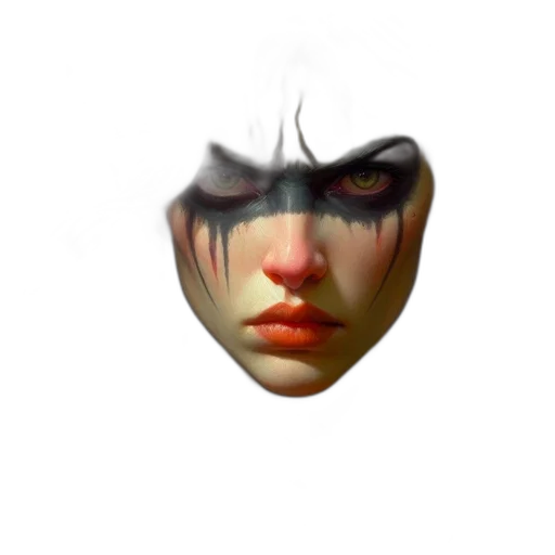 mask, face, creature, crown transparent PNG cut-out