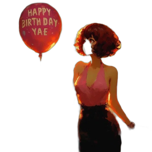 dress, concept art, comic book art, pixel art transparent PNG cut-out
