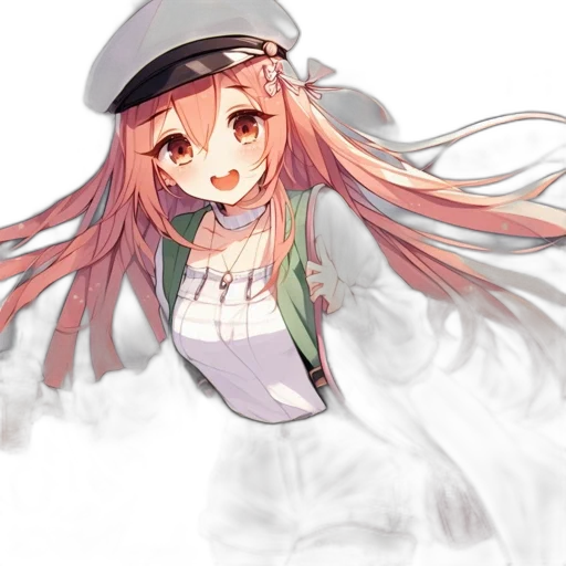 hat, dress, staff, weapon transparent PNG cut-out
