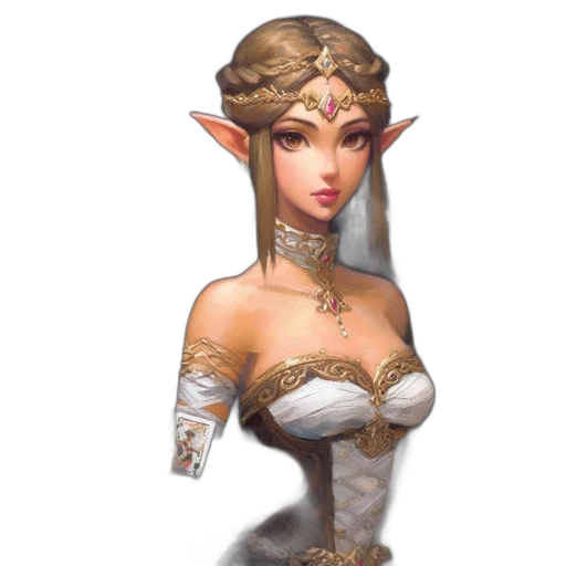 staff, dress, crown, jewelry transparent PNG cut-out