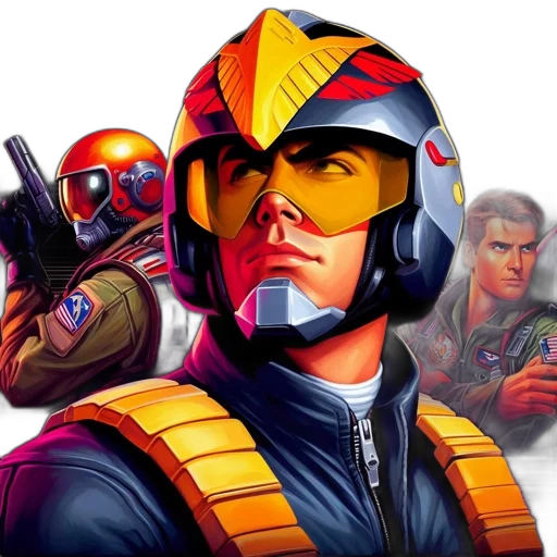 jacket, weapon, concept art, comic book art transparent PNG cut-out