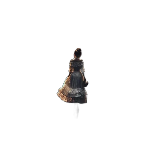 dress, umbrella, hair, robot transparent PNG cut-out