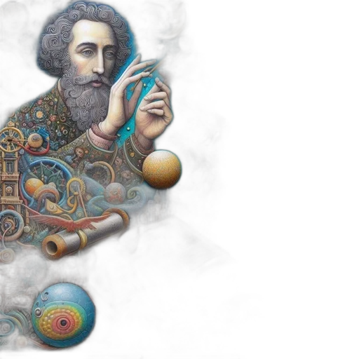 fantasy art, concept art, outer space, artistically transparent PNG cut-out