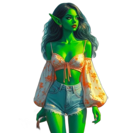 dress, creature, mask, fantasy art transparent PNG cut-out
