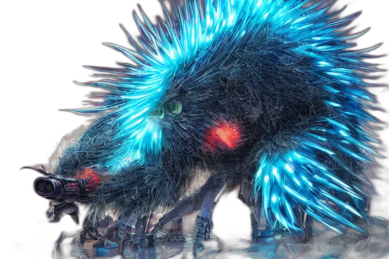 creature, animal, hair, dragon transparent PNG cut-out