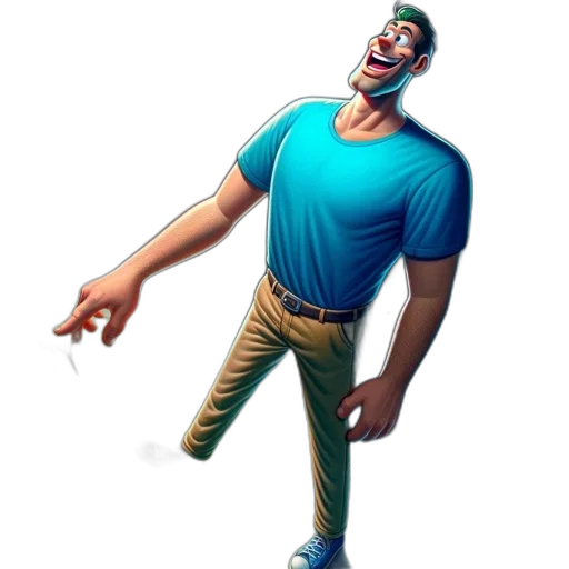 staff, jacket, creature, face transparent PNG cut-out