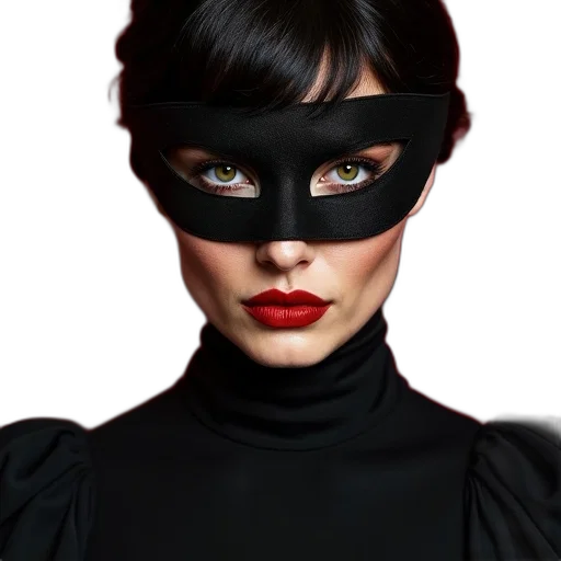 mask, face, jewelry, photorealistic transparent PNG cut-out