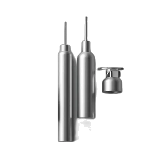 jewelry, aluminium, tubes, oval transparent PNG cut-out