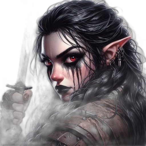 face, weapon, dragon, fantasy art transparent PNG cut-out
