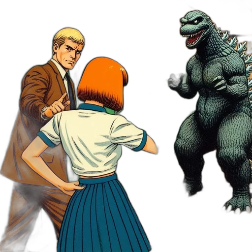 creature, concept art, comic book art, fire transparent PNG cut-out