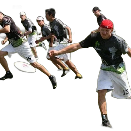 staff, group, men, playing transparent PNG cut-out