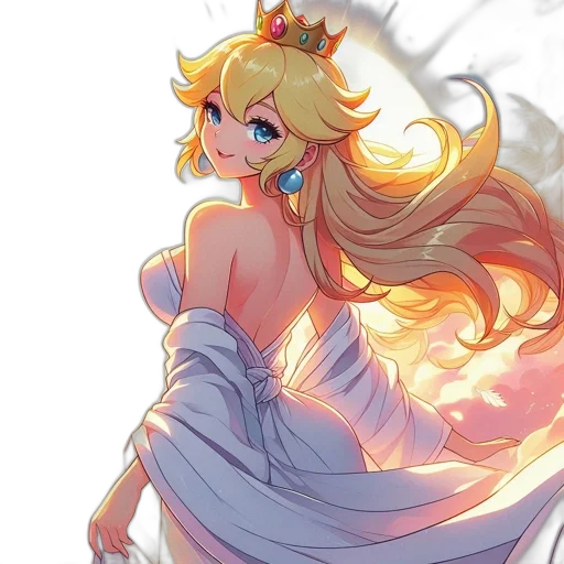 crown, dress, anime, concept art transparent PNG cut-out
