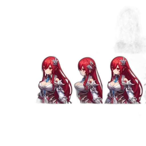 weapon, hair, sword, concept art transparent PNG cut-out