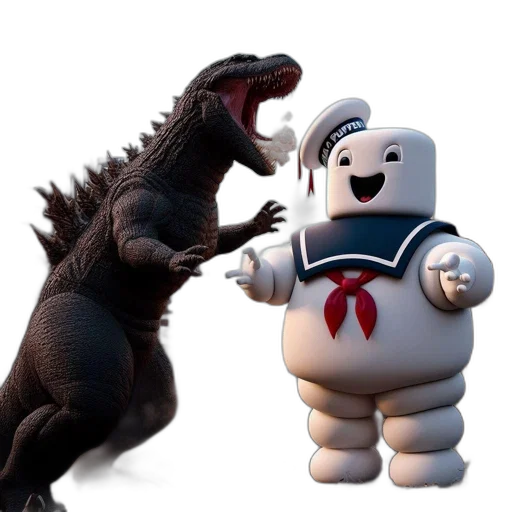 robot, dragon, creature, 3d render transparent PNG cut-out