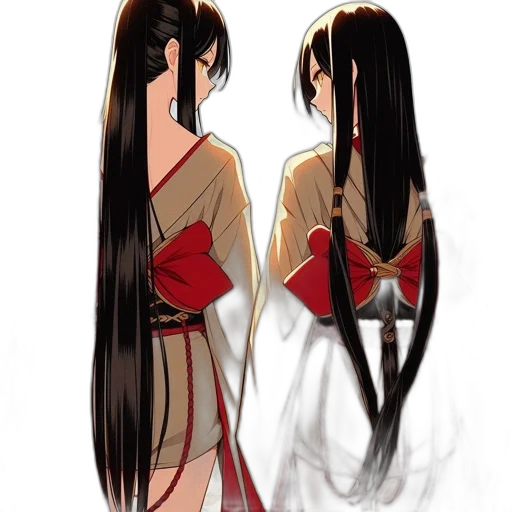 dress, hair, mask, anime transparent PNG cut-out