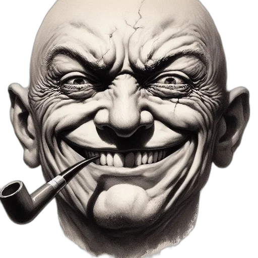 face, mask, staff, creature transparent PNG cut-out