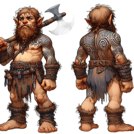 concept art, fantasy art, comic book art, 3d render transparent PNG cut-out