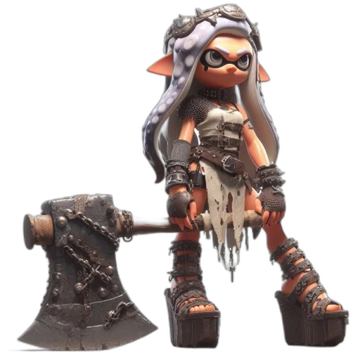 weapon, staff, concept art, 3d render transparent PNG cut-out
