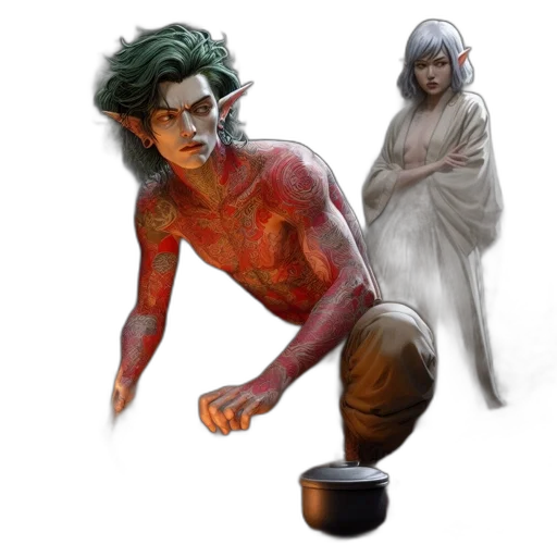 creature, concept art, fantasy art, comic book art transparent PNG cut-out