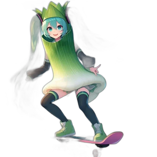 dress, creature, staff, robot transparent PNG cut-out