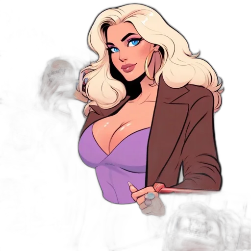 jacket, dress, concept art, comic book art transparent PNG cut-out