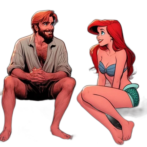 comic book art, concept art, cartoon, watercolor transparent PNG cut-out