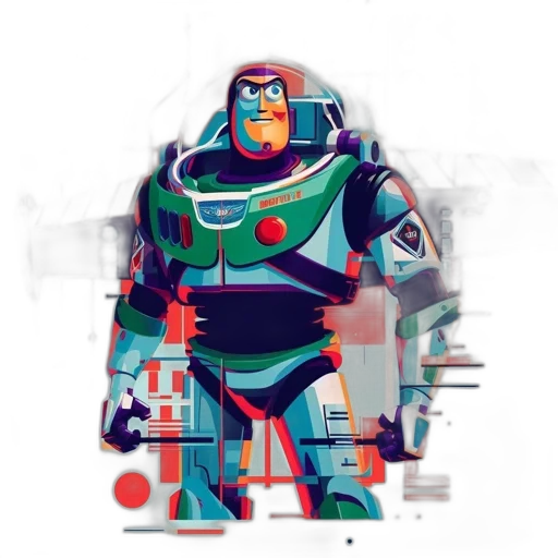 robot, concept art, comic book art, pixel art transparent PNG cut-out
