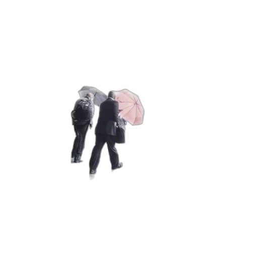 umbrella, jacket, hair, creature transparent PNG cut-out