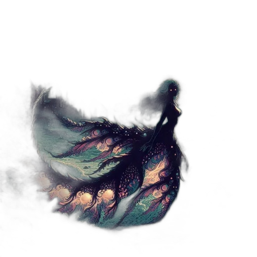 dragon, mask, creature, dress transparent PNG cut-out