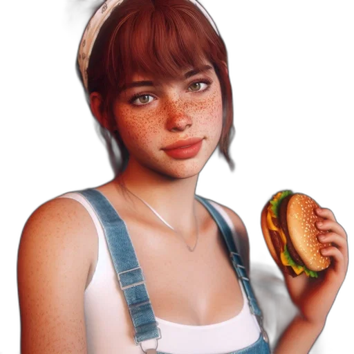 food, face, weapon, photorealistic transparent PNG cut-out