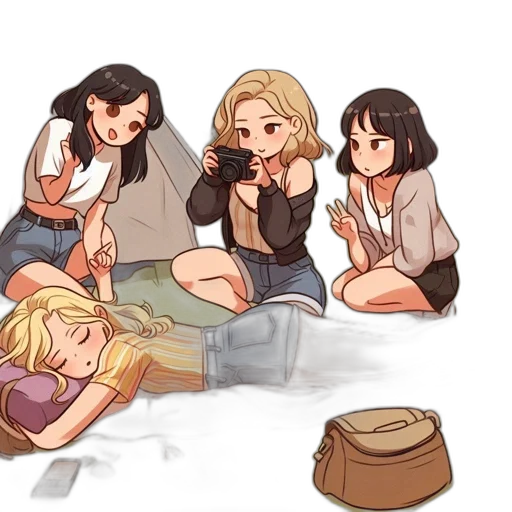 concept art, cartoon, anime, comic book art transparent PNG cut-out