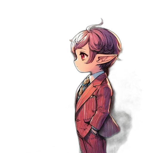 staff, face, creature, jacket transparent PNG cut-out