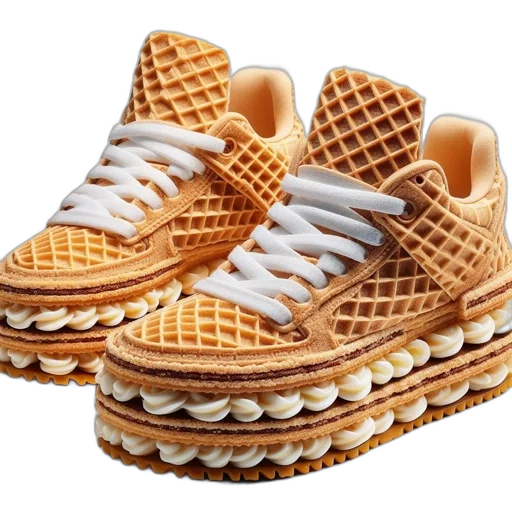 shoes, 3d render, photorealistic, vaporwave transparent PNG cut-out
