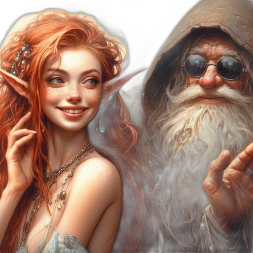 fantasy art, concept art, photorealistic, oil painting transparent PNG cut-out
