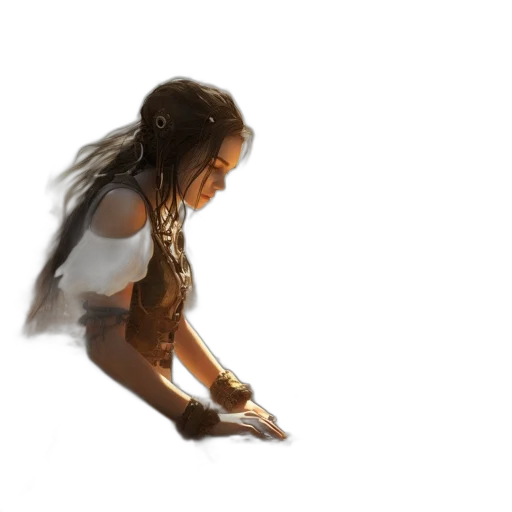 creature, jewelry, dress, robot transparent PNG cut-out