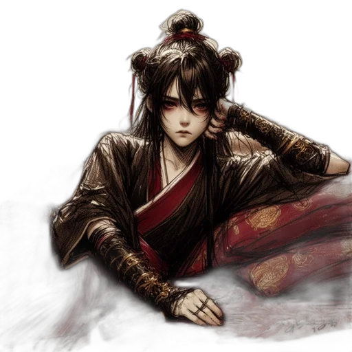 fantasy art, concept art, photorealistic, anime transparent PNG cut-out