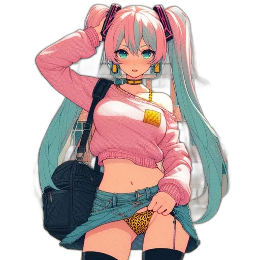 jacket, jewelry, weapon, staff transparent PNG cut-out